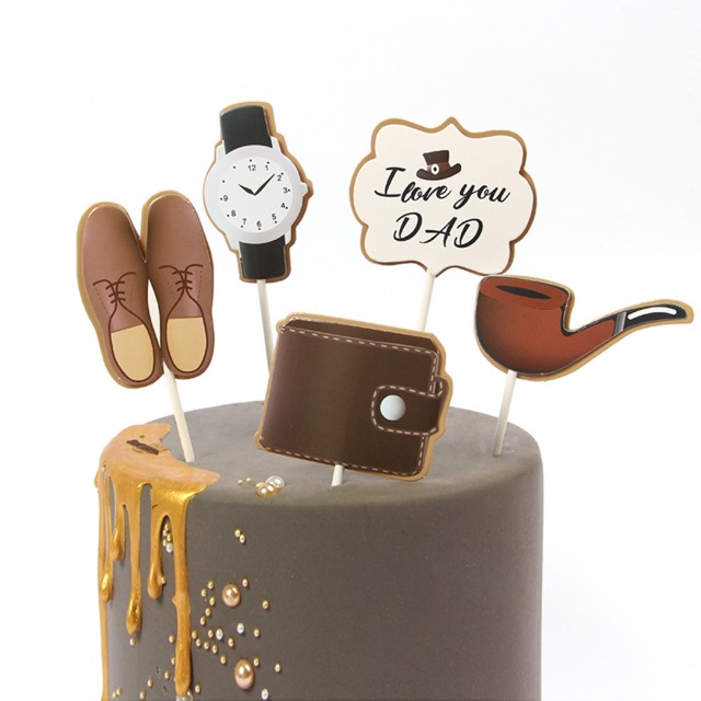 10 set cắm giấy i love you dad (mới)-Q4841