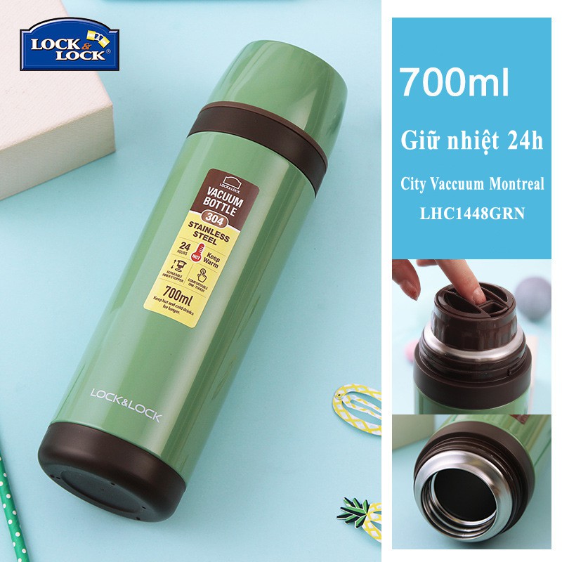 Bình giữ nhiệt Lock&amp;Lock City Vacuum Bottle Olympic Montreal 700ml LHC1448