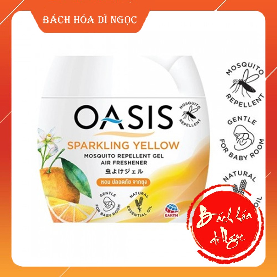 SÁP HƯƠNG THƠM PHÒNG OASIS CHỐNG MUỖI - HƯƠNG CAM SPARKLING YELLOW