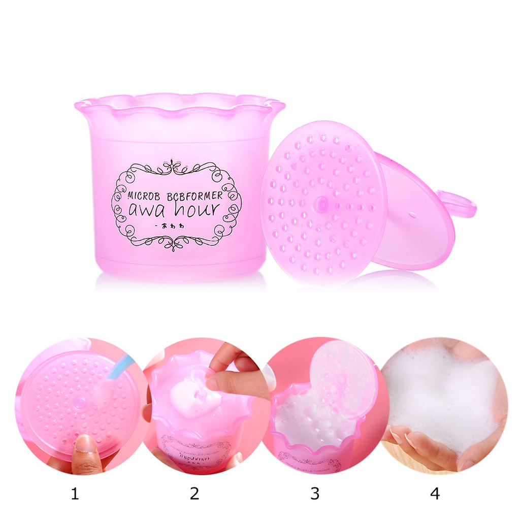 Cốc tạo bọt sữa rửa mặt thông minh nhỏ gọn siêu rẻ, hộp tạo bọt xà phòng tiện dụng khi tắm 1176