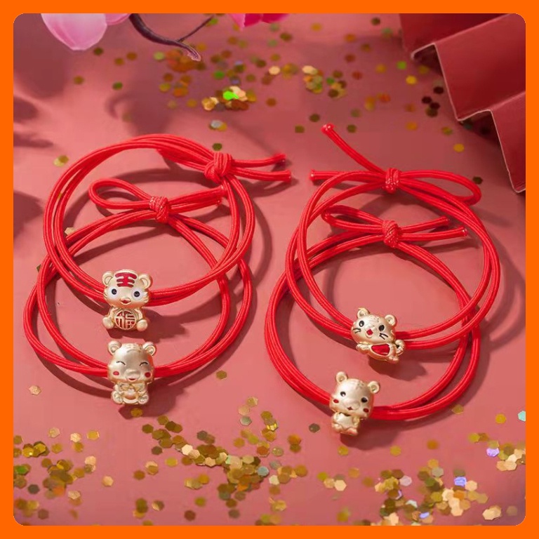 Vòng tay charm đẹp, cột tóc linh thú may mắn năm mới hình Hổ thần tài | BigBuy360 - bigbuy360.vn
