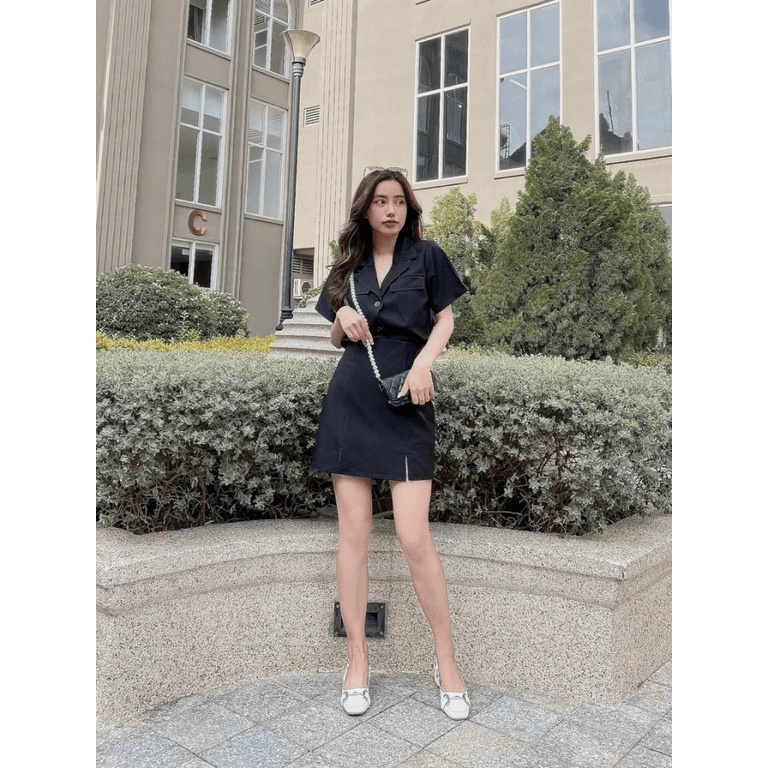 (HÀNG MỚI) SÉT VEST 2 MÓN PHỐI CHÂN VÁY TRẺ TRUNG THANH LỊCH FS