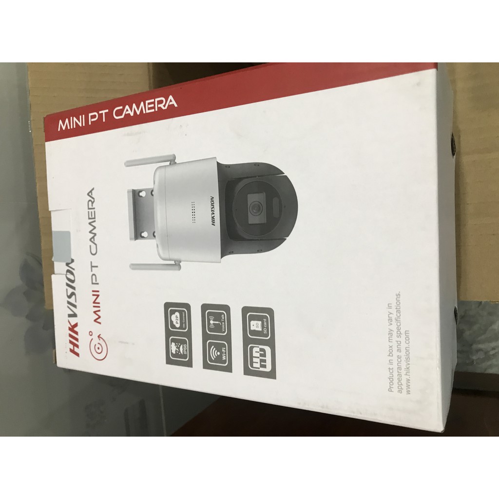 Camera Wifi IP quay quét mini 4MP Hikvision DS-2DE2C400IW-DE/W - Tích hợp Micro, tích hợp loa - Hàng chính hãng