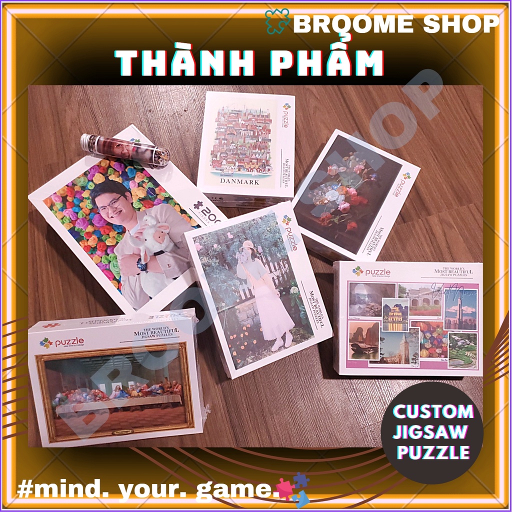 [Order] Tranh ghép hình 1000 mảnh Theo Yêu Cầu tranh xếp hình 1000 miếng Jigsaw Puzzle 1000 pcs 2000pcs