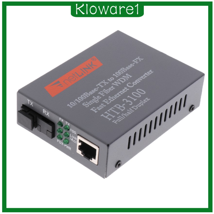 Bộ 2 Đầu Chuyển Đổi Từ Kloware1) Htb-3100Ab 100m 25km Sang Rj45