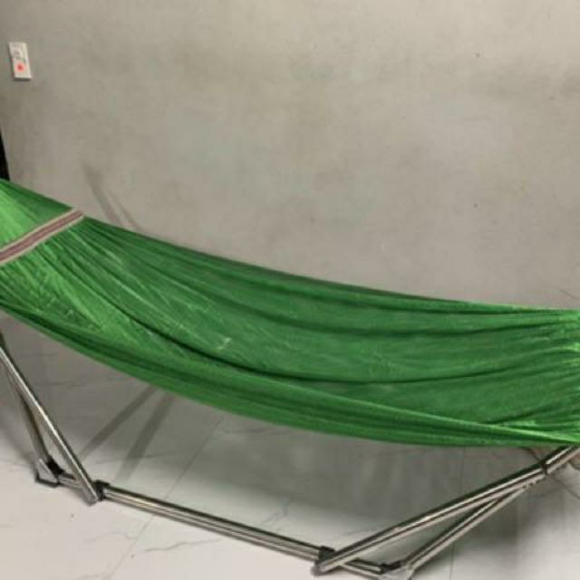 Võng xếp inox sáng bóng (khung tròn)