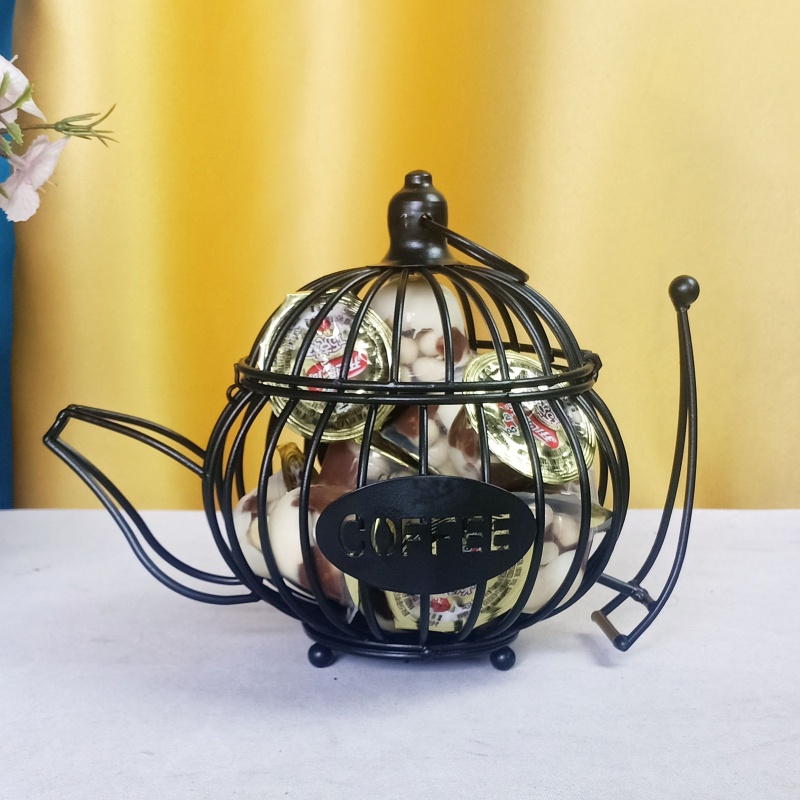 Giá Đỡ Cốc Cà Phê Bằng Đất Sét Hình Ấm Trà Rỗng Màu Tím Sáng Tạo Dành Cho Gia Đình / Quán Cà