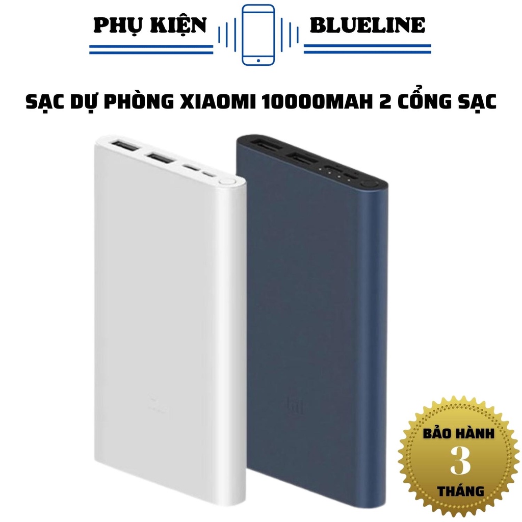 Sạc Dự Phòng XIAOMI 10000mAh Gen 2S Có Đèn Báo - Sạc Dự Phòng Không Dây Sạc Nhanh 18W Cả Hai Chiều, Chuẩn Dung Lượng