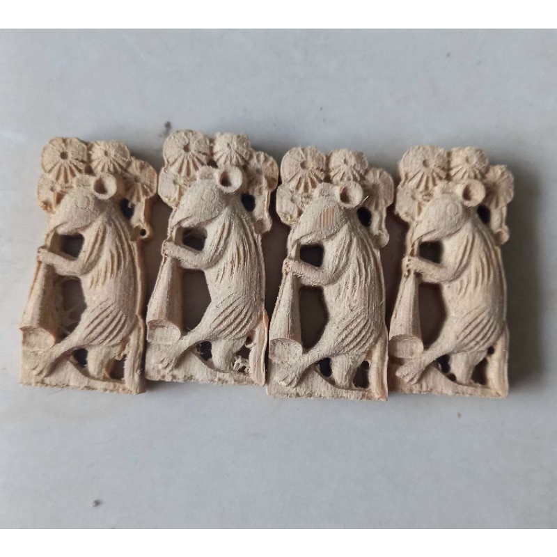 Xiên hoa quả linh vật đục cnc siêu nét cho chim chào mào