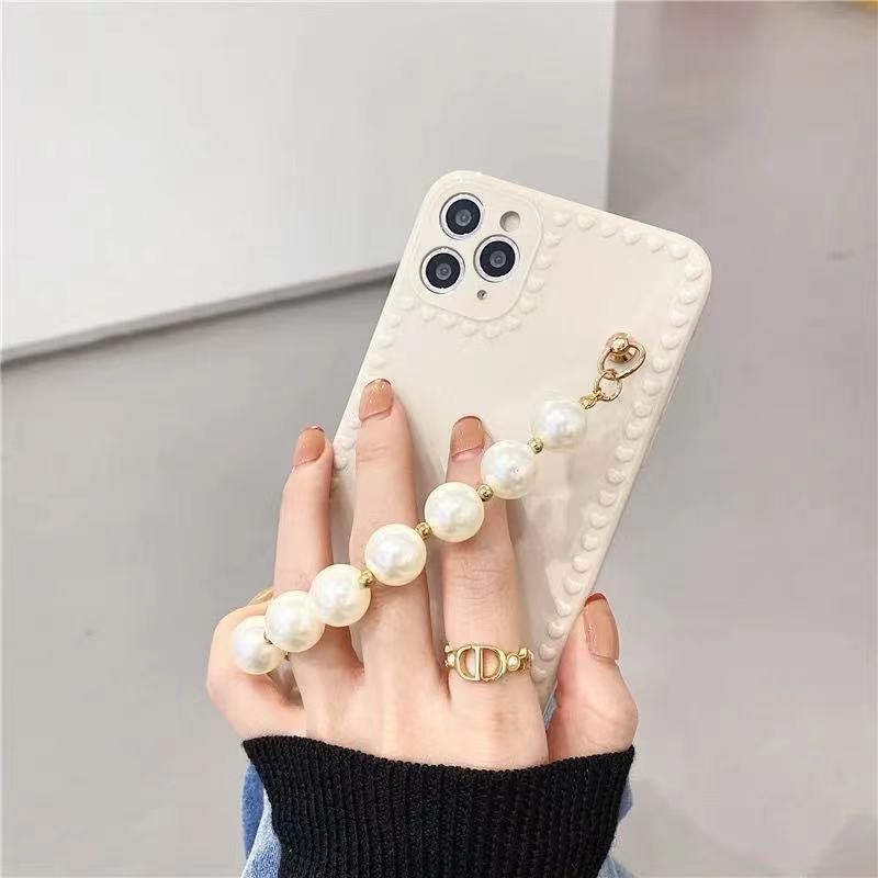 Ốp điện thoại TPU mềm chống sốc có dây đeo ngọc trai cho Iphone 12 11 Pro Max Xs Max Xr 8 7plus | BigBuy360 - bigbuy360.vn