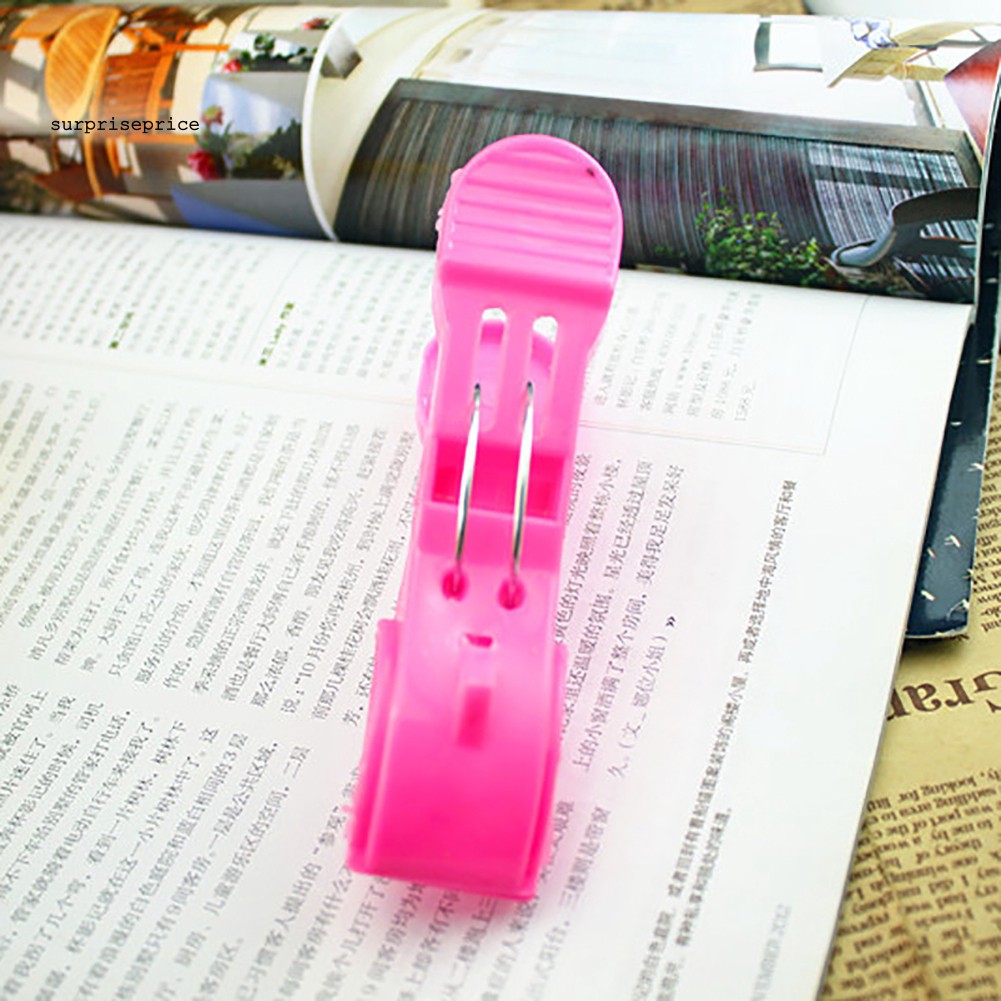 Set 4 kẹp nhựa cỡ lớn màu sáng treo quần áo tiện lợi