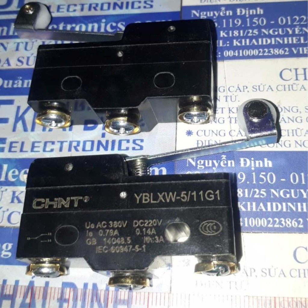 CÔNG TẮC HÀNH TRÌNH, MICRO SWITCH CHINT 3A 220VDC/380VAC YBLXW-5/11G1 YBLXW-5 11G1 kde0238