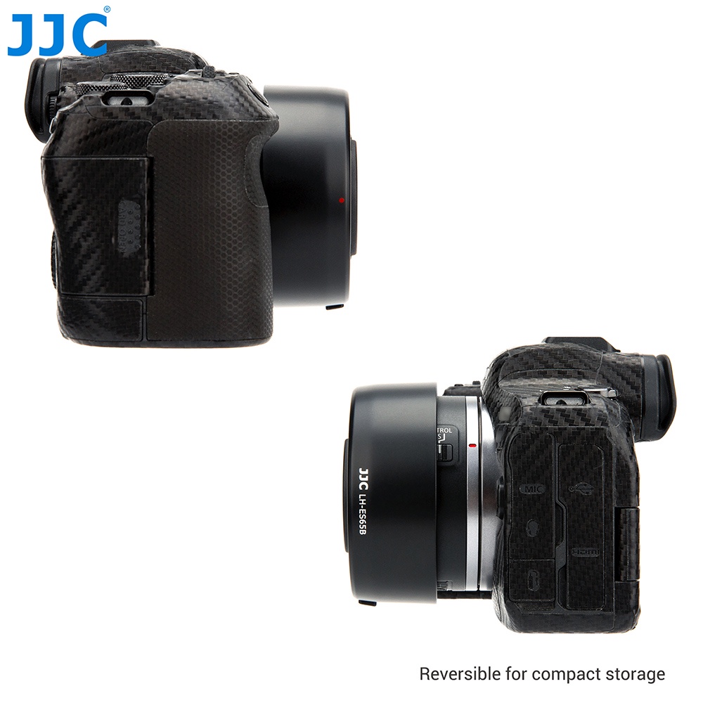 JJC Loa Che Nắng Cho Máy Ảnh Ngàm RF Của Canon EOS R100 R50 R10 R8 R7 R6 Mark II R5 R5C R3 RP Ra R thay thế EW-52 EW-53 EW-55 ET-60B EW-60F EW-63C ES-65B EW-65C EW-73D EW-73E ET-74B ET-77 EW-78F EW-88E ET-88B ET-101