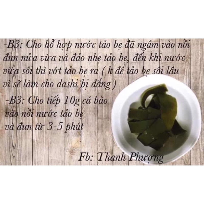 CÁ BÀO TẢO BẸ NẤU DASHI CHO BÉ ĂN DẶM DATE MỚI NHẤT