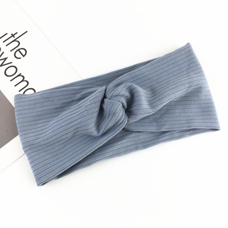 Băng đô sọc ngắn , rộng , rửa mặt , dành cho nữ
