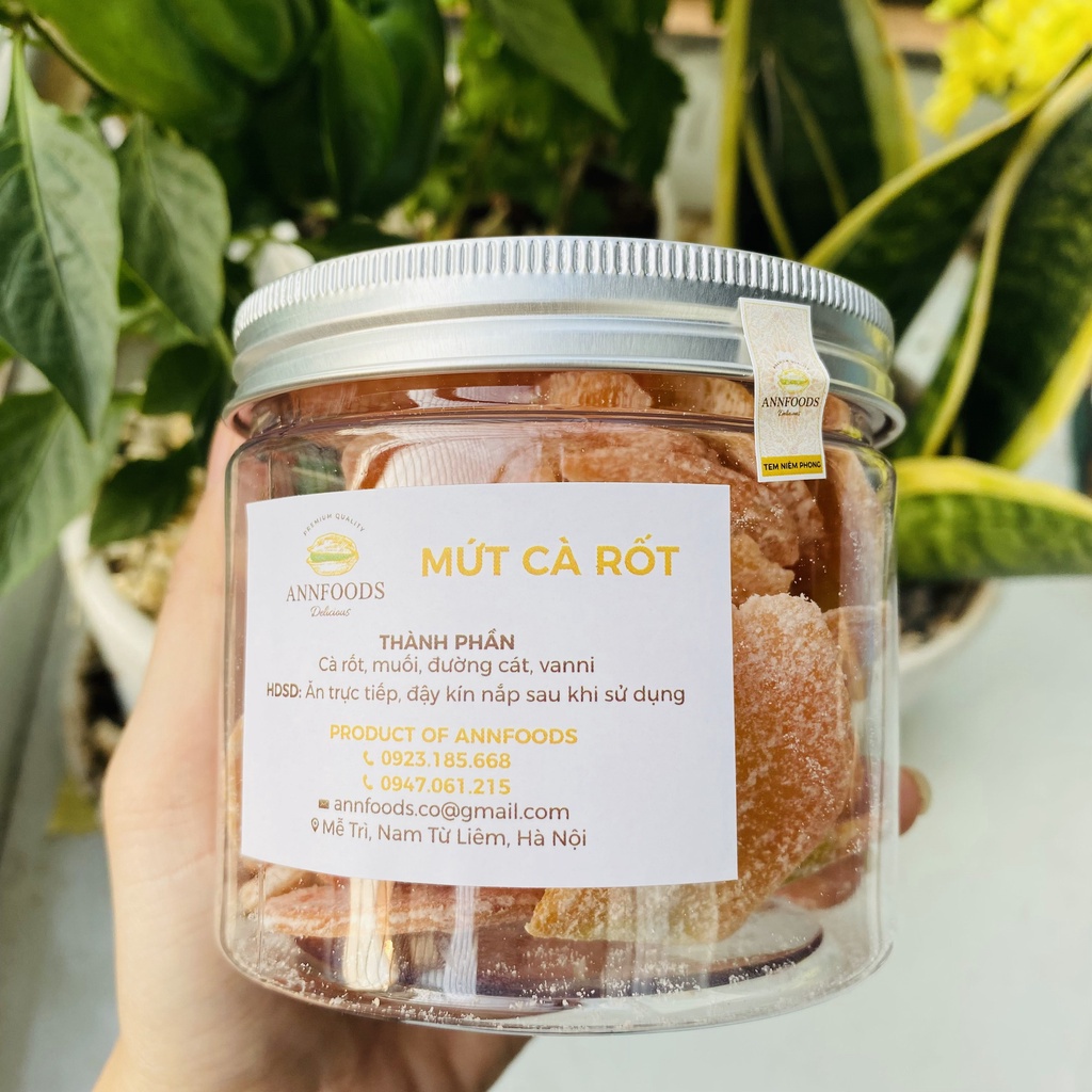 Mứt Cà Rốt Sấy Khô Mứt Cà Rốt Dẻo Siêu Thơm Ngon Nhà Làm Không Chất Bảo Quản - Annfoods