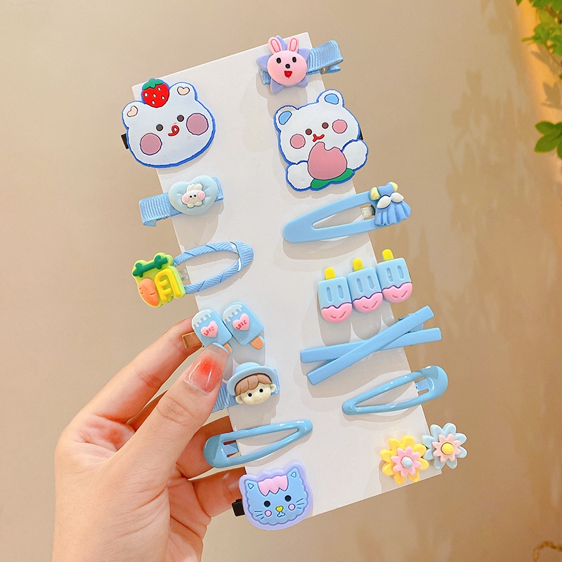 Set 14 Kẹp Tóc Dễ Thương Cho Bé Gái
