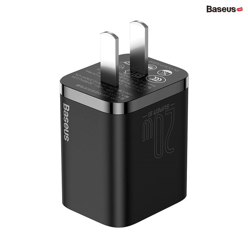 Củ Sạc Nhanh 20W Baseus Super Si Mini PD / Củ sạc nhanh Baseus PD Fast Charging 20W PD  For iP 11/12 Prm 11 Mini