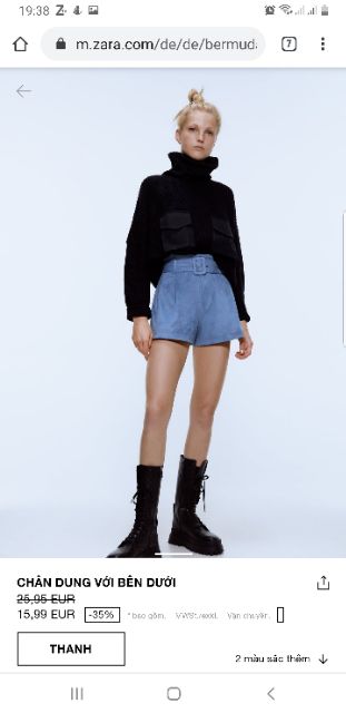 Quần short Zara xách tay Đức nhiều mẫu