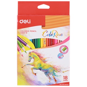 Bút chì màu  Deli 12 màu/18 màu/24 màu/36 màu - EC00300/EC00310/EC00320/EC00330