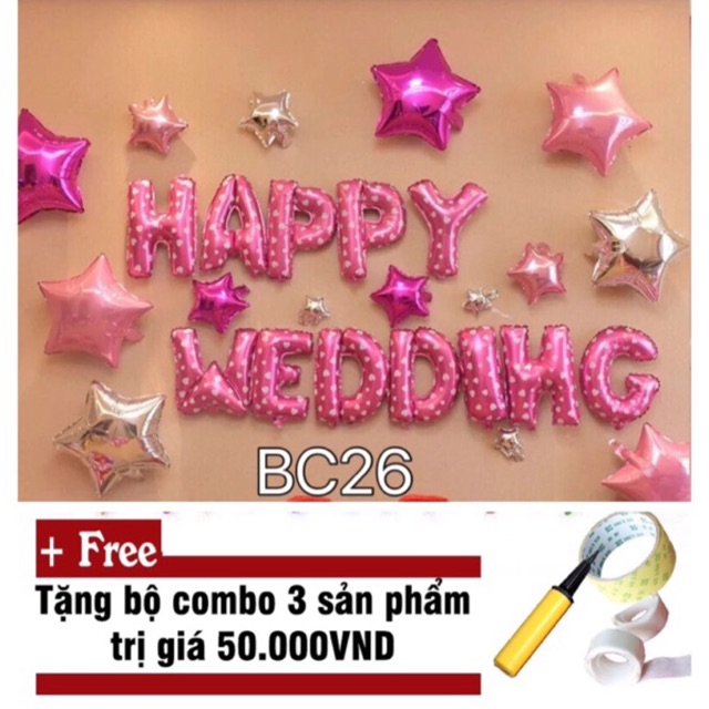 SET BÓNG CƯỚI TRANG TRÍ PHÒNG TÂN HÔN (BC26)