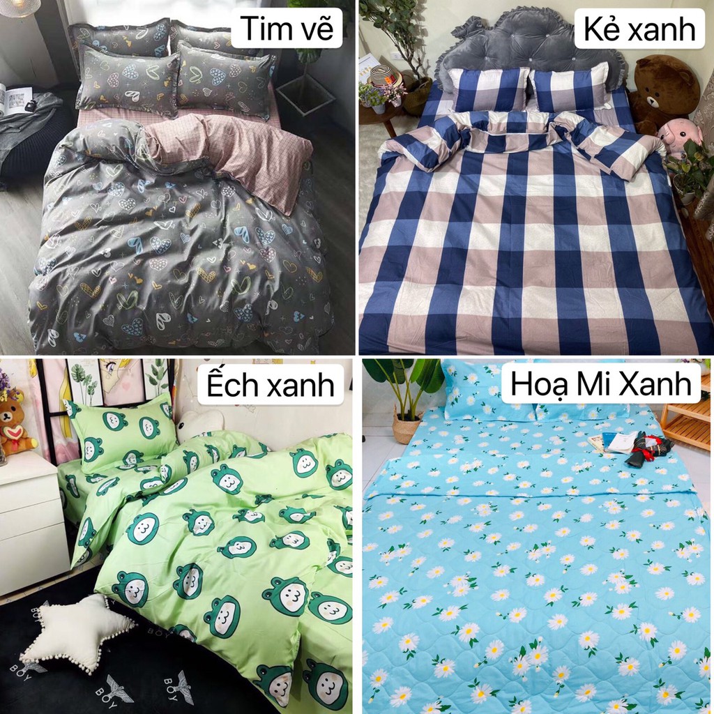 [ GIÁ HỦY DIỆT ] - Bộ Chăn Ga Gối Cotton Poly Phong Cách Hàn Quốc , Chọn Mẫu Note Phần Ghi Chú Hoặc Chat Chọn Mẫu | BigBuy360 - bigbuy360.vn