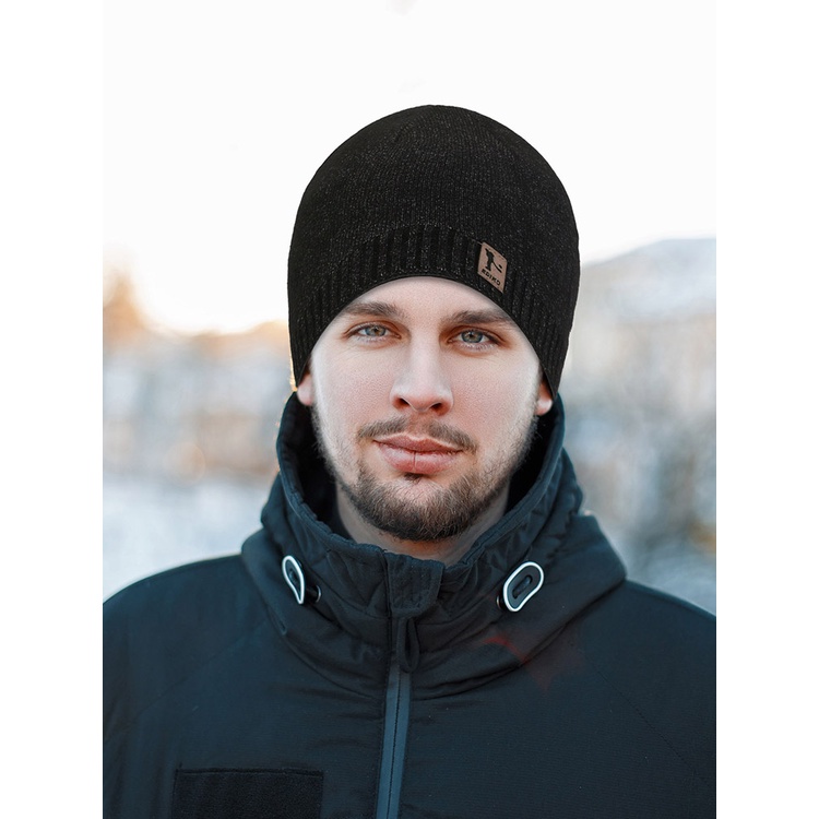 Mũ Beanie Dệt Kim Mềm Mại Dày Dặn Giữ Ấm Mùa Đông Cho Nam