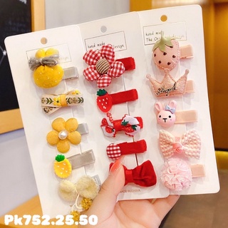 set kẹp tóc cho bé gái