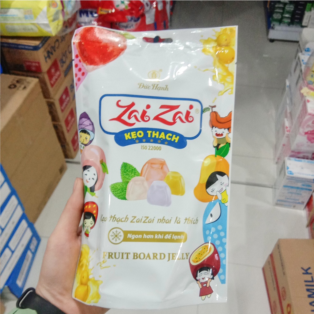 Thạch Zai Zai rau câu vuông,dài