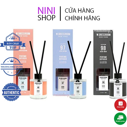 Tán hương W.Dressroom Perfume Diffuser No. 97,61,49,41,34,12 120ml