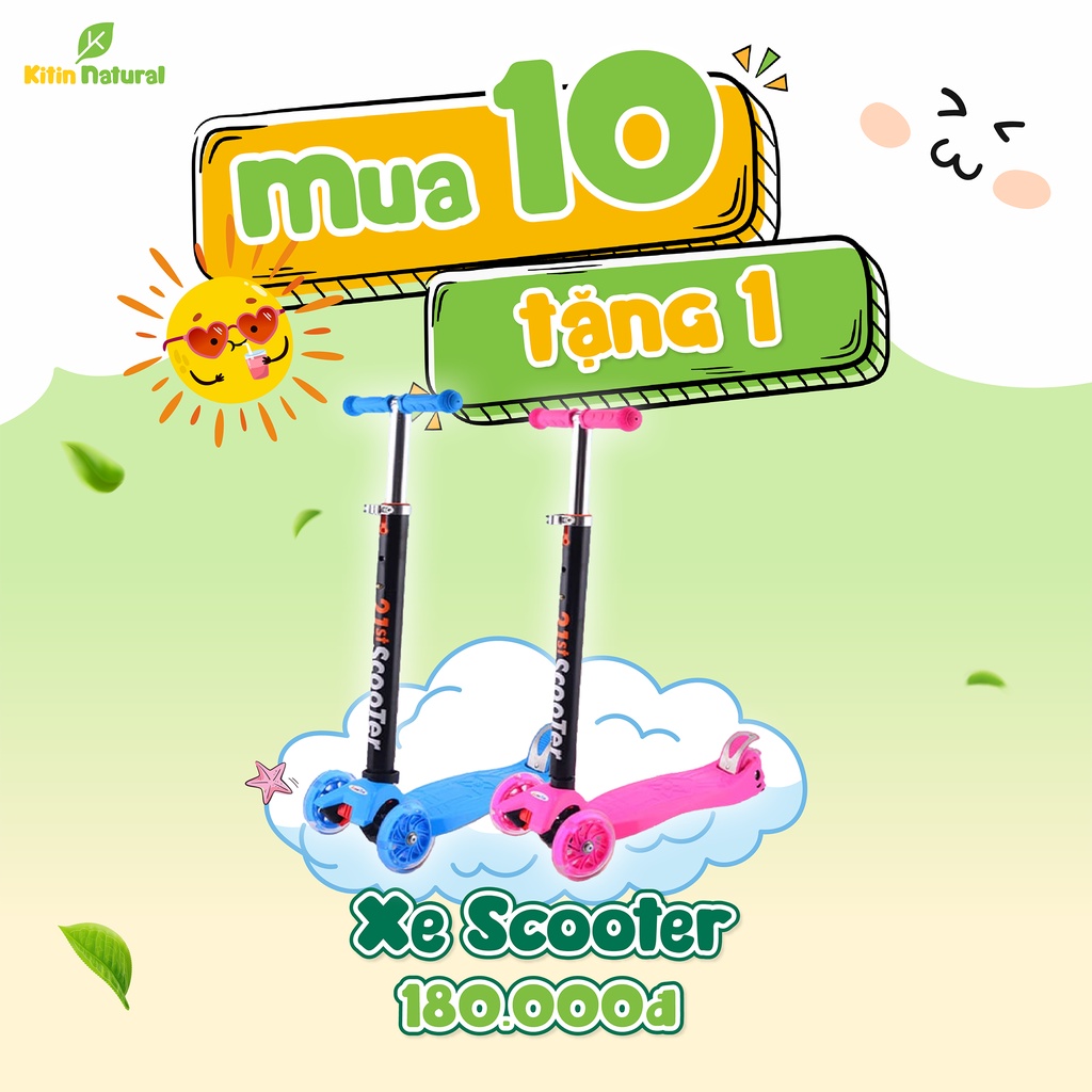 [MKB Gift] Bể bơi hai tầng và xe chòi chân cho bé