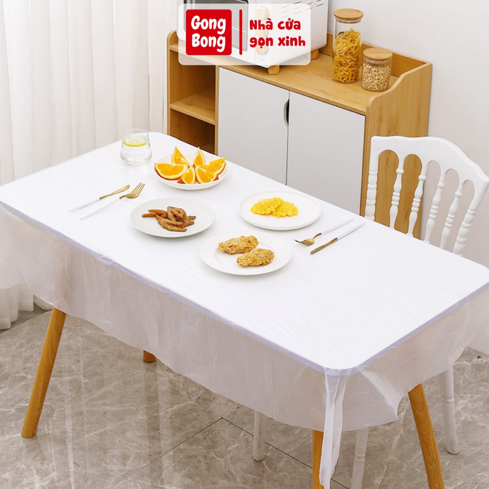 Khăn trải bàn dùng một lần trong suốt tiện lợi khi đi du lịch picnic liên hoan