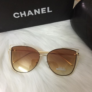 Kính mát nữ màu trà giá sale mã C11