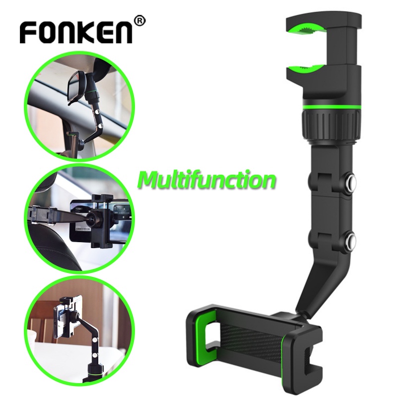 Giá đỡ điện thoại FONKEN gắn kính chiếu hậu xe hơi tiện dụng