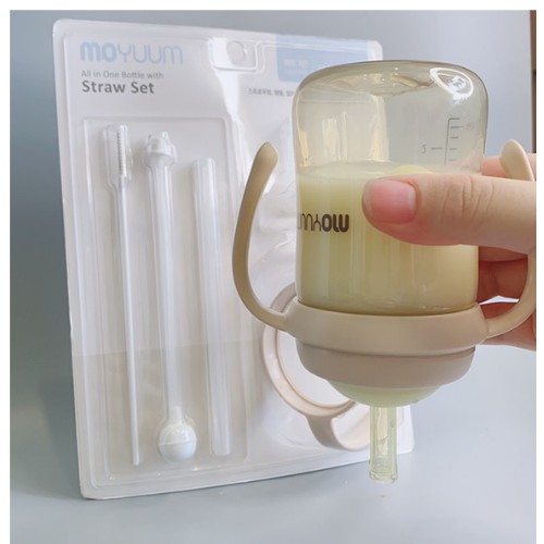 Bình sữa MOYUUM Hàn Quốc cho bé, [ Nội Địa Hàn ] có núm ti silicon, PPSU 170 &amp; 270ml - Hỗ Trợ Chọn Núm + Tặng cọ bình