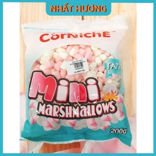 Kẹo Xốp Marshmallow Mini Trắng Hồng 200gr