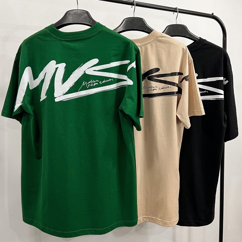 Áo thun unisex MVS dáng rộng, in tràn taycó thêm 2 màu mới