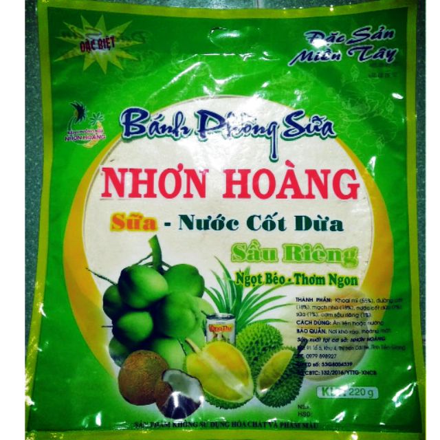 Bánh phồng sữa Nhơn Hoàng 220g