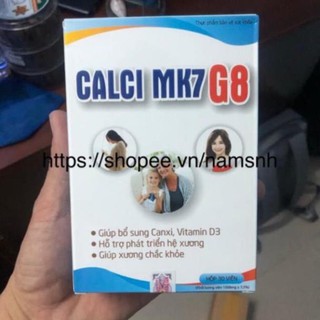 Calci MK7 G8 giúp bổ xung canxi , vitaminD3 , hỗ trợ phát triển hệ xương , giúp xương chắc khỏe
