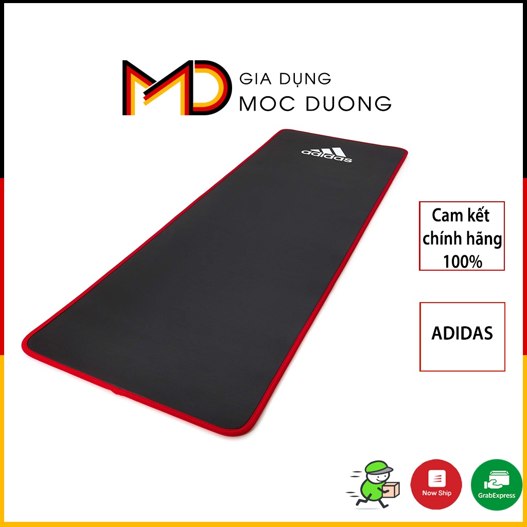 Thảm tập Yoga Adidas, màu đỏ đen [HÀNG NỘI ĐỊA ĐỨC]