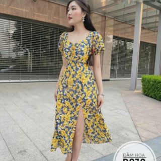 ĐẦM HOA NHÍ BIGSIZE XẺ TÀ