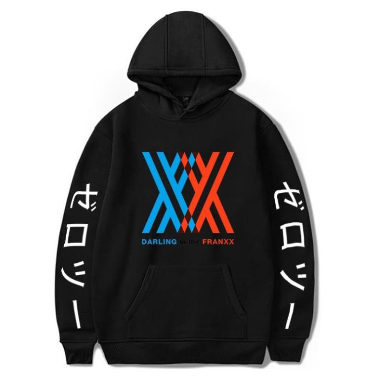 💥GIÁ TỐT✨ Áo hoodie Darling In The Franxx dài tay đẹp sP yêu thích 🧡 nhất +Tặng kèm 1 áo thun