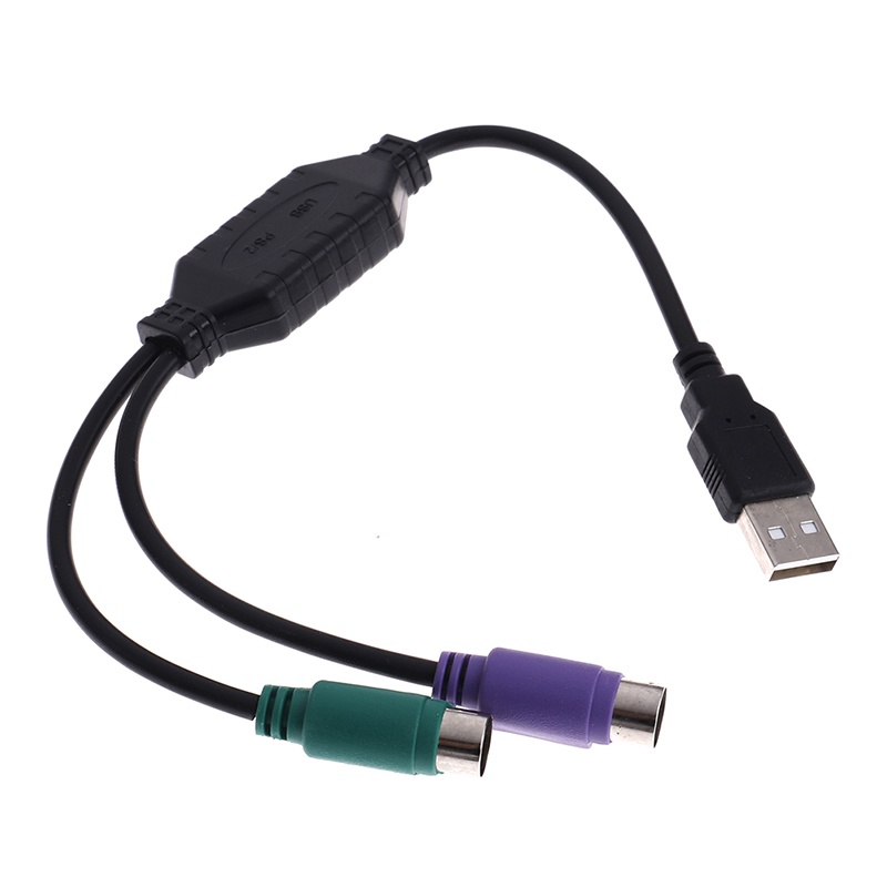 1 Dây Cáp Chuyển Đổi Usb Male Sang Dual Ps2 Female Cho Bàn Phím Và Chuột