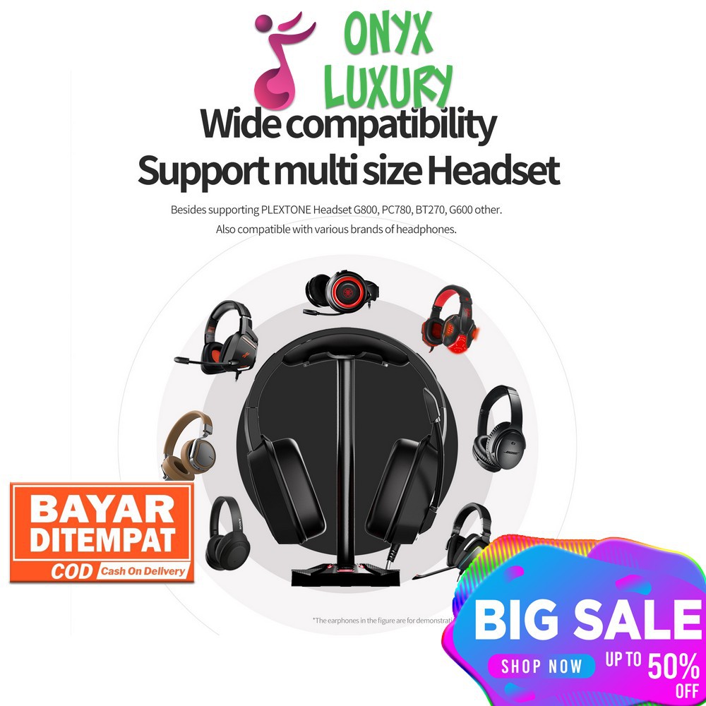 Móc Treo Tai Nghe Đứng Bằng Nhôm Linh Hoạt Plextone Gp200 | BigBuy360 - bigbuy360.vn
