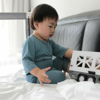 Bộ lửng cạp cao chất thun lạnh cho bé trai bé gái _ không họa tiết