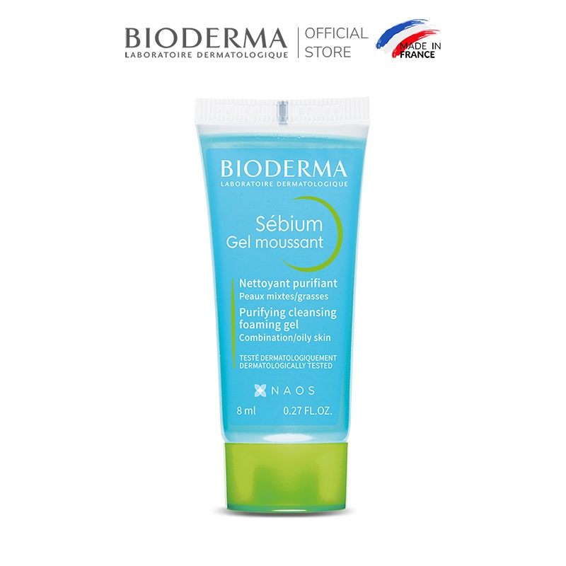 Gel rửa mặt tạo bọt cho da hỗn hợp và da dầu Bioderma Sebium Gel Moussant