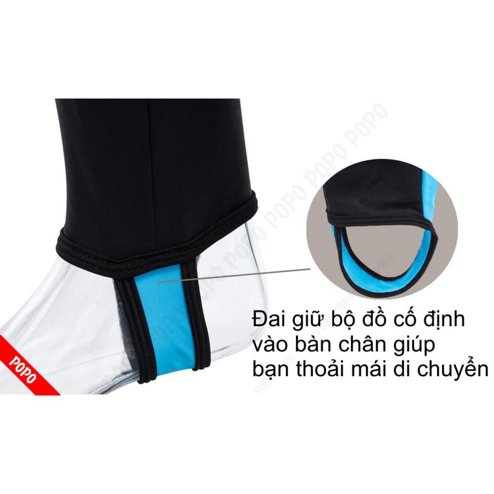 Quần áo lặn biển, đi bơi dày 1mm cho Nam màu Xanh chống nắng, chống tia UV, chống tia cực tím POPO Collection  ཾ '