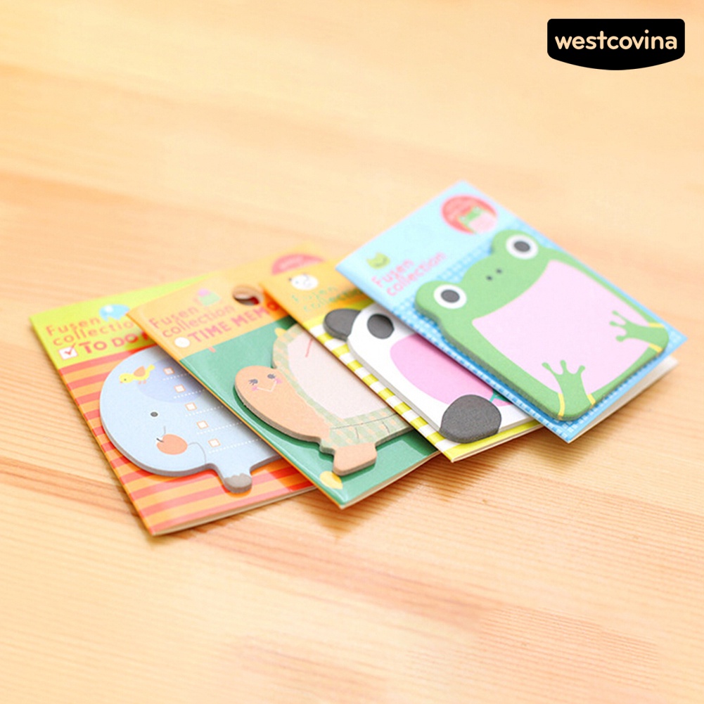 Mới 2 Tập Giấy Ghi Chú Hình Động Vật Xinh Xắn