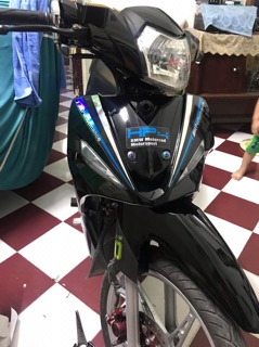 Tem sirius fi HP4 đen bạc xanh crom