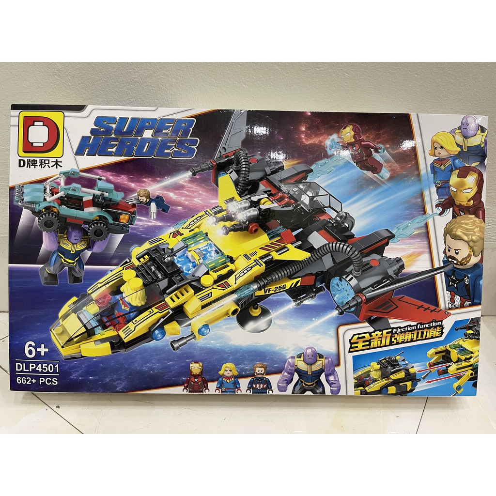 Bộ Lego - Xếp Hình Lắp Ráp - Mô Hình SUPER HEROES - Mã DLP4501  - Nhiều Chi Tiết Khó Giúp Tăng Khả Năng Sáng Tạo Của Bé